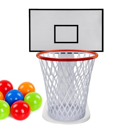Contenedor de basura esperanza - Basketball basurero con soporte neto | Cesta de basura interactiva, Creative Gadget Box, Fun Waste Paper Bin For Kids dormitorio baño dormitorio oficinas decoración