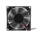 2Pcs 12V 3.14in 0.98in 80mm x 80mm x 25mm DC Fan 8025 Brushless Cooling for PC Computer Case CPU Coolers Radiators 2pin