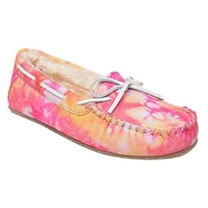Minnetonka Tie-Dye Carrie Moccasins Slippers for Women