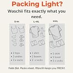 Waschii Pocket-Sized Travel Clothes Washer for Camping, Hostels & Vanlife – Compact, Leakproof, Eco-Friendly – No Power or Sink Needed