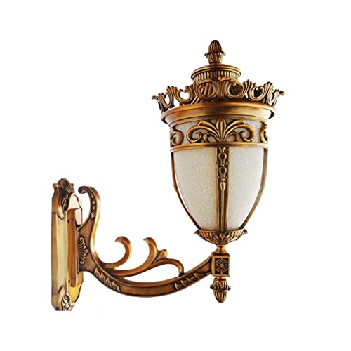 Lumière murale extérieure antique en bronze avec détecteur