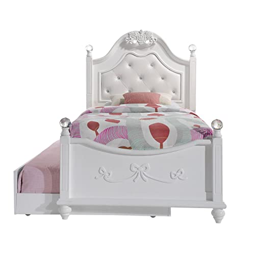 White Picket House Furnishings Annie twin bed with storage trundle