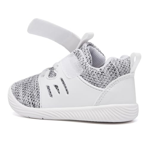Image of MORENDL Toddler Sneakers Baby Boys & Girls Barefoot Shoes Lightweight Breathable Walking Running Tennis Athletic Sport Shoes