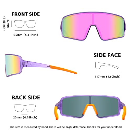 Maxjuli 7705-011-A-CA Youth Kids Polarized Sunglasses For Boys And Girls,Windproof Outdoor Baseball Sports Cycling Uv400 Protection Sun Glasses 7705 thumb #5