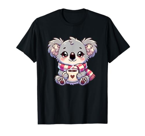 Koala de Navidad & Café Mujeres Koala Lover Camiseta