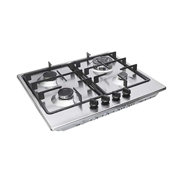 Bosch Built in Gas Hob Stainless Steel 4 Burner Silver Work Expert