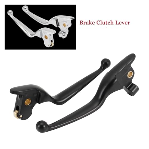 Palancas de freno y embrague para Harley con sistema hidráulico de moto Touring negro 3