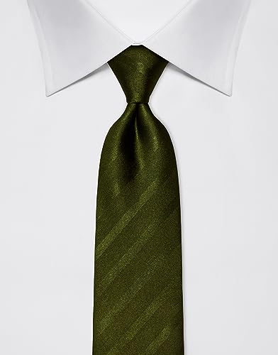 Corbata de seda pura Vincenzo Boretti con elegantes rayas tono sobre tono 2