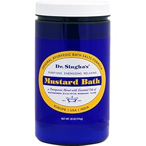 Dr. Singha’s Mustard Bath – Therapeutic Bath Salts for Relaxation, Soothing Comfort & Refreshing Aroma – 28 oz Aromatherapy Soak with Mustard Seed & Essential Oils – Bathing Alternative to Epsom Salt