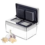 Prensa de ajos de acero inoxidable, mini picadora apta para lavavajillas