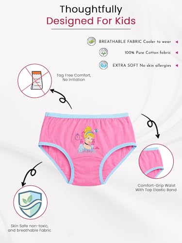 Image of BODYCARE KIDS Girls Panty Ultrasoft Underwear 100% Cotton Soft Comfortable | Skin Friendly | Innerwear Pack of 5-Assorted