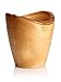 Mango Wood Utensil Vase with Bark Rim