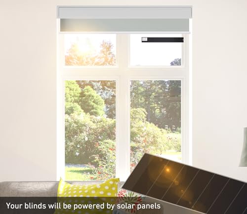 Rollerhouse Li-ion Solar Panel Kit - Solar Panel Power for Motorized Shades, Blinds and Curtains - 8.4V, Easy to Install - includes Glass Mount Adhesive - Thumbnail 2