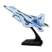 Perfeclan 1:100 USA F-22 Raptor Aereo Modello w/Stand Suono e la Musica Collezionismo Giocattoli Ufficio Regali per 12 Anni in Su - Blu