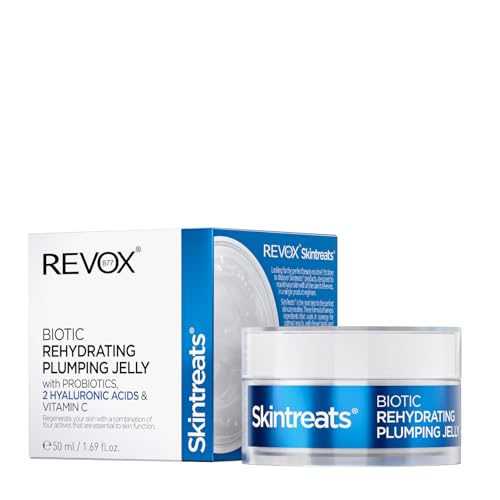 REVOX B77 - Skintreats Biotic Rehidrating Plumping Jelly, 50 ml, Gel Hidratante Facial y Rellenador de Arrugas, Hidratación Profunda, Mejora la Elasticidad, Calma y Suaviza la Piel
