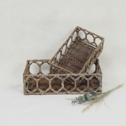 Panier en rotin synthétique lavable pour coiffeuse sans désordre - 6