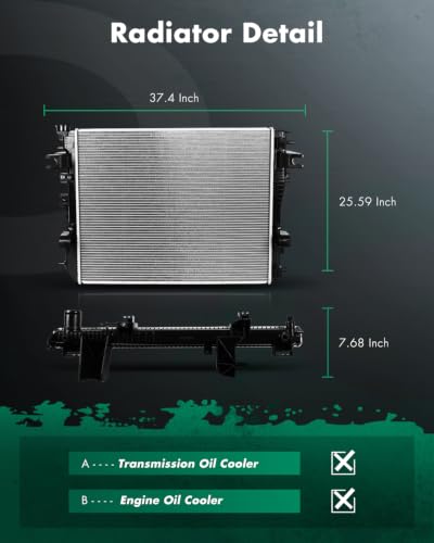 Image of SCITOO Engine Cooling Radiator Assembly Compatible with Ram
