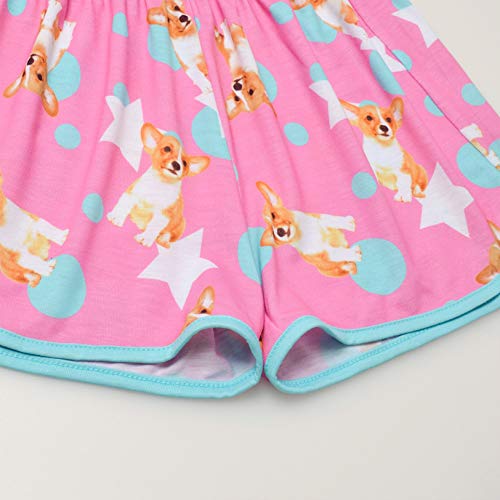Jxstar Pajamas For Big Girl Dog Pj Set Kids Summer Sleep Shirt Sleepwear,Size 10 11 #TOP5