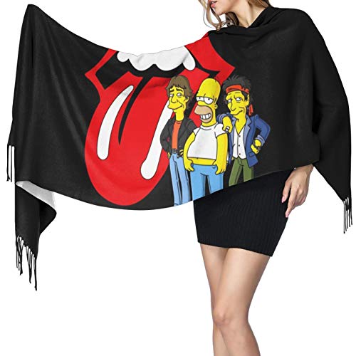 ザ・シンプソンズ (1) カシミヤ マフラー秋 冬 極上カシミヤブレンドマフラー【レディースメンズ共用】(196cm×68cm) 暖かいカシミヤ マフラー ユニークでスタイリッシュなデザインを採用しています。