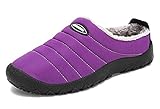 zapatillas casa mujer invierno  SPEEDEVE Mujer Invierno Espesar Zapatillas de Casa,Morado,38EU