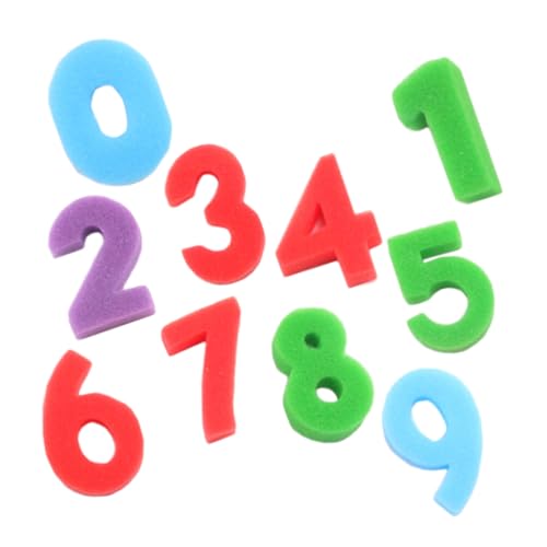DOITOOL DIY Sponge Stamps Kit 10pcs Number Paint Sponges Boys and Girls Art Supplies Painting Tools