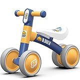 Deraito Baby Balance Bike, B.Duck Baby Bike Toys for 1-3 Year Old Boy Girl Gifts, Anti-Drop 4 Wheels Riding Toys for 12-36 Months Kids Toddler, Best First Birthday Gifts