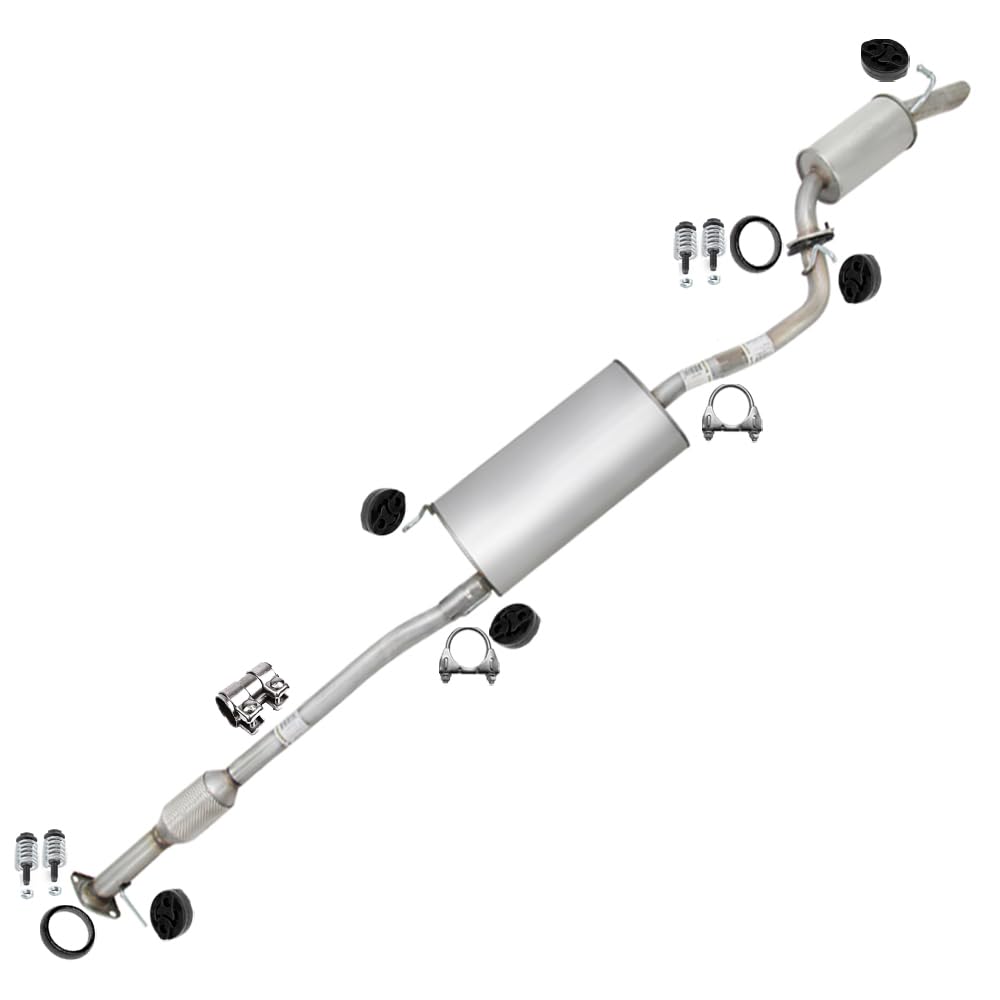 Exhaust Catalytic Muffler Assembly Resonator Exhaust Kit Compatible for 2008-2010 Toyota Highlander 3.5L | EPA-Approved | Northeastern Exhaust | Free