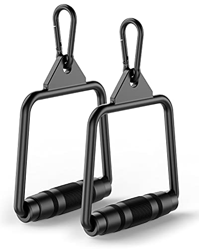 LAT Pulldown Attachments, Home Gym Cable Machine Accessoires, Cable Attachments for Gym Set: Rotating Straight Bar, Tricep Rope, V Shaped Bar, Double D Handles, Gym Handles, Wrist Ankle Straps