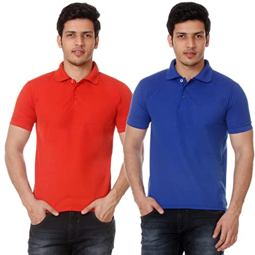 Image of Amazon Brand - Nora Nico Men's Cotton Pique Half Sleeves Solid Polo T Shirts-Pack of 2