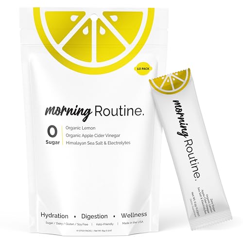 ROUTINE Morning Daily Hydration | Electrolyte Powder Packets | Lemon,