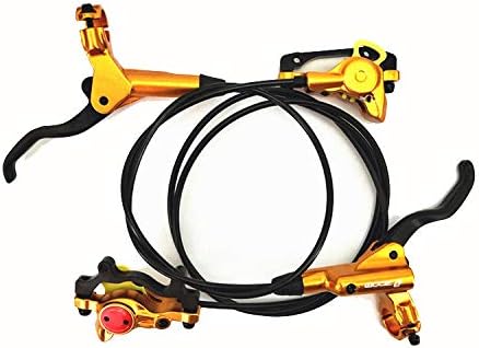 HB-875 Hydraulic Disc Brake Front & Rear 750mm & 1400mm MTB BMX Set, Gold