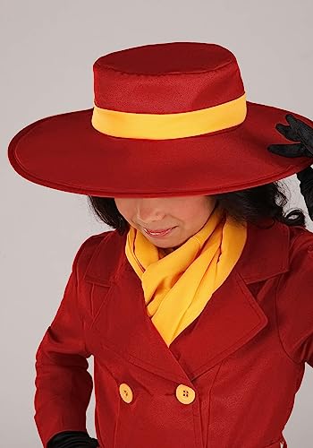 Disfraz Carmen Sandiego para Niñas con Abrigo Rojo miniatura 4