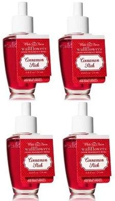 Bath and Body Works 4 Pack Cinnamon Stick WallFlower Fragrance Refill 0.8 Oz