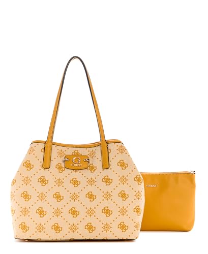 GUESS Damen Neda 2-in-1-tragetasche Tragetasche, Schultertasche, Ringelblumen-Logo