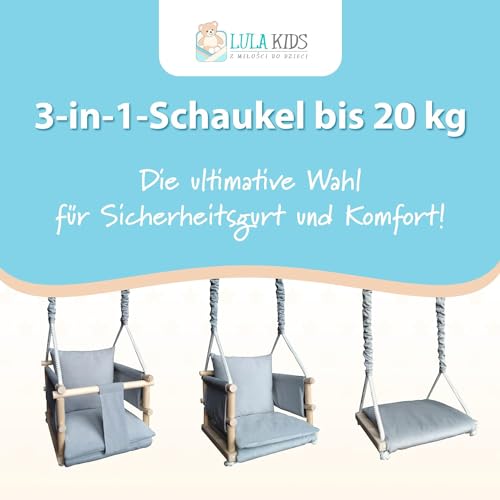 3-in-1 Schaukel Lula Kids für Babys und Kleinkinder, Indoor und Outdoor