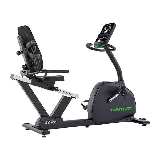 Tunturi Signature E60-R Recumbent Bike Liege-Ergometer mit Magnetbremse und Bluetooth AI-Monitor