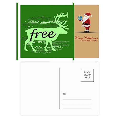 Cartes postales cerf noir par lot de 20 pièces pour correspondance