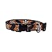 Yellow Dog Design Flaming Skulls Dog Collar 3/8