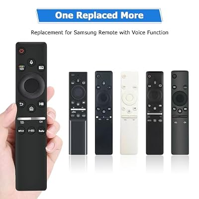 BN59-01312A Universal Voice Control Remote Replacement for Samsung LCD, LED, QLED, 4K, 8K, UHD, Crystal, Frame, HDR, Curved Smart TVs, Compatible with Q60 - Q90, 8/9 Series
