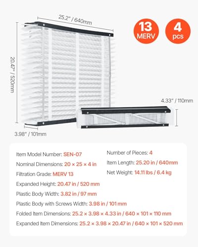 Improve Your Air Quality: 20x25x4 MERV 13 Filter Review 9 41IDiggVlwL. SL500