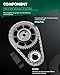 SCITOO TS130419-3807 Engine Timing Chain Kit Sets Replaces for Jeep Cherokee Grand Cherokee Wrangler 4.0L