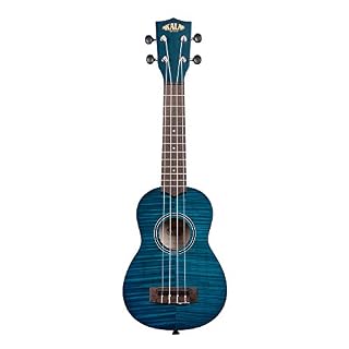 Kala KA-SEMB Ukulélé soprano en acajou avec housse Bleu - Les Beatles, Paul McCartney, John Lennon, RIngo Starr, George Harrison