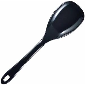 Shimomura Kihan 41424 Tsubamesanjo Spatula, Silicone, Kitchen Spoon, Large, Black, Made in Japan, Silicone, Dishwasher Safe, Heat Resistant, Cooking, Confectionery, Sweets Making, Serving