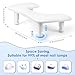 Manicure Arm Rest for Nails Tech: U-shaped Adjustable Nail Armrest - White PU Leather Hand Stand Rest for Manicurists