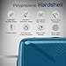 Aerostar 24” Medium Lightweight PP Hard Suitcase 4 Silent Spinner Wheels Check-in Luggage Integrated TSA Combination Lock for 15 to 20kg (Navy Blue, 75 Litre)