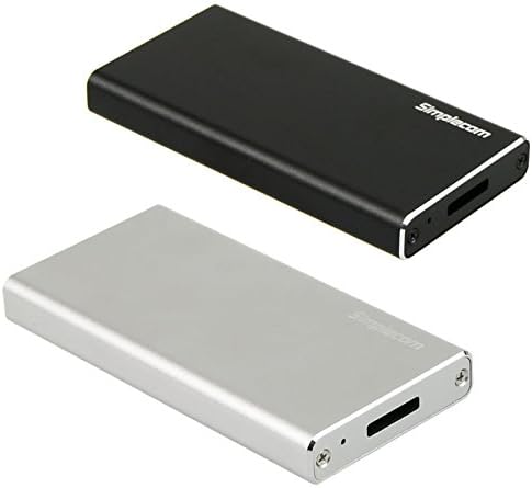 Simplecom SE100 SuperSpeed USB 3.0 Aluminum mSATA SSD Enclosure Black