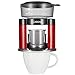 Linkind Pour Over Rotierter Kaffeemaschine, Automatischer Kaffeefilter, Tragbar Dauerfilter aus Edelstahl, Rot