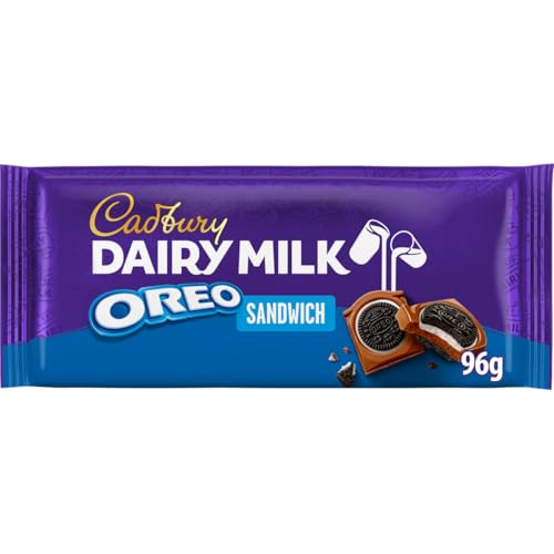 Cadbury Leche láctea Oreo Sandwich Barra de chocolate 96 g