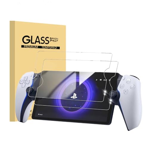 HCHNH Screen Protector for Playstation Portal - 2 Pack PS5 Portal Portable Tempered Glass Screen Protector Accessories (Real Machine Mold Making)(Military Grade Shatterproof)