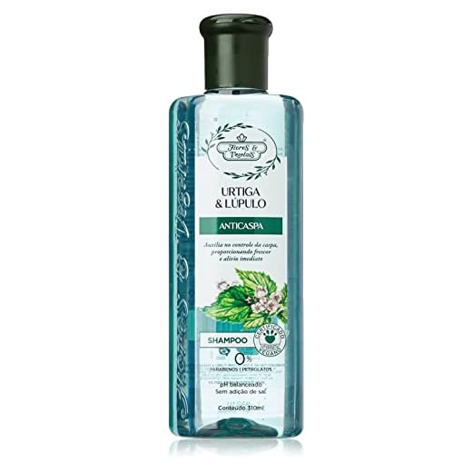 Flores e Vegetais Shampoo Urtiga Lupulo Anticaspa 310Ml E Vegetais
